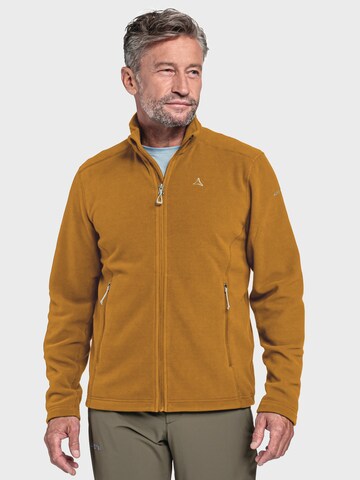 Schöffel Athletic fleece jacket in Yellow: front
