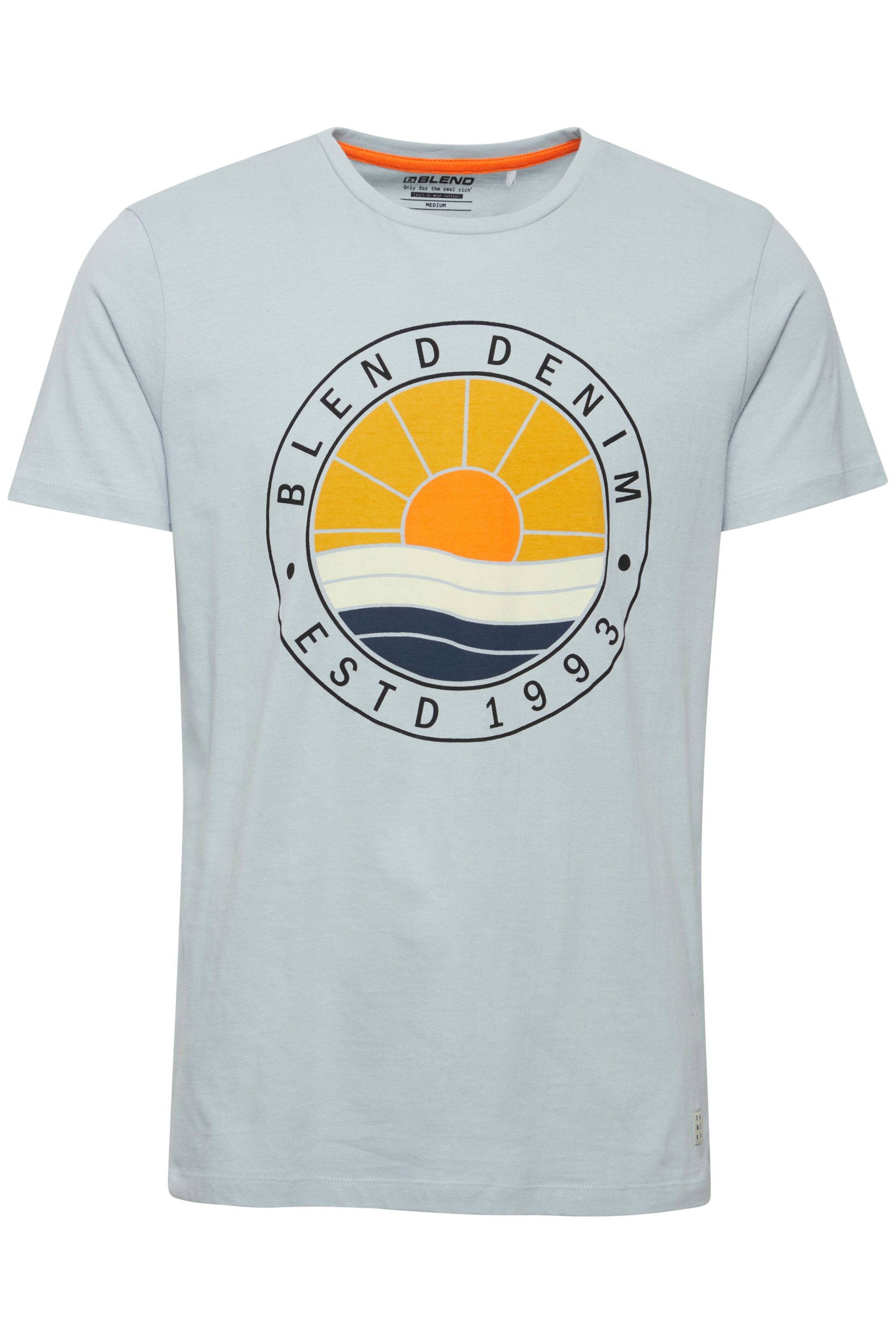 T-Shirt 'Bammer' BLEND en bleu : devant