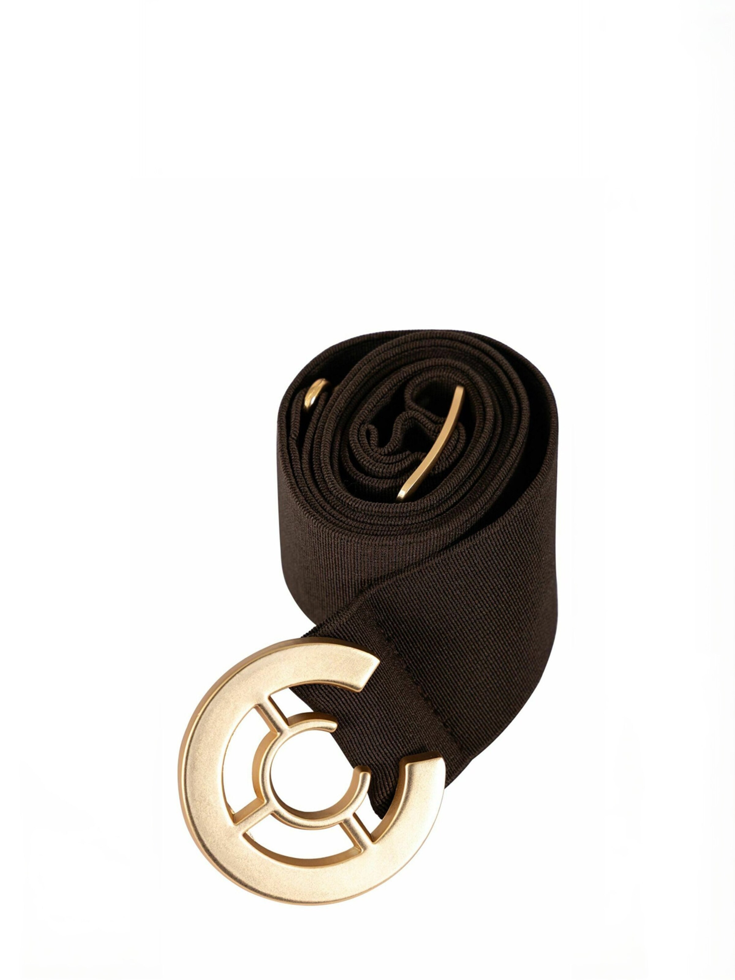 Ceinture ' Logo ' Coster Copenhagen en marron : sur le côté