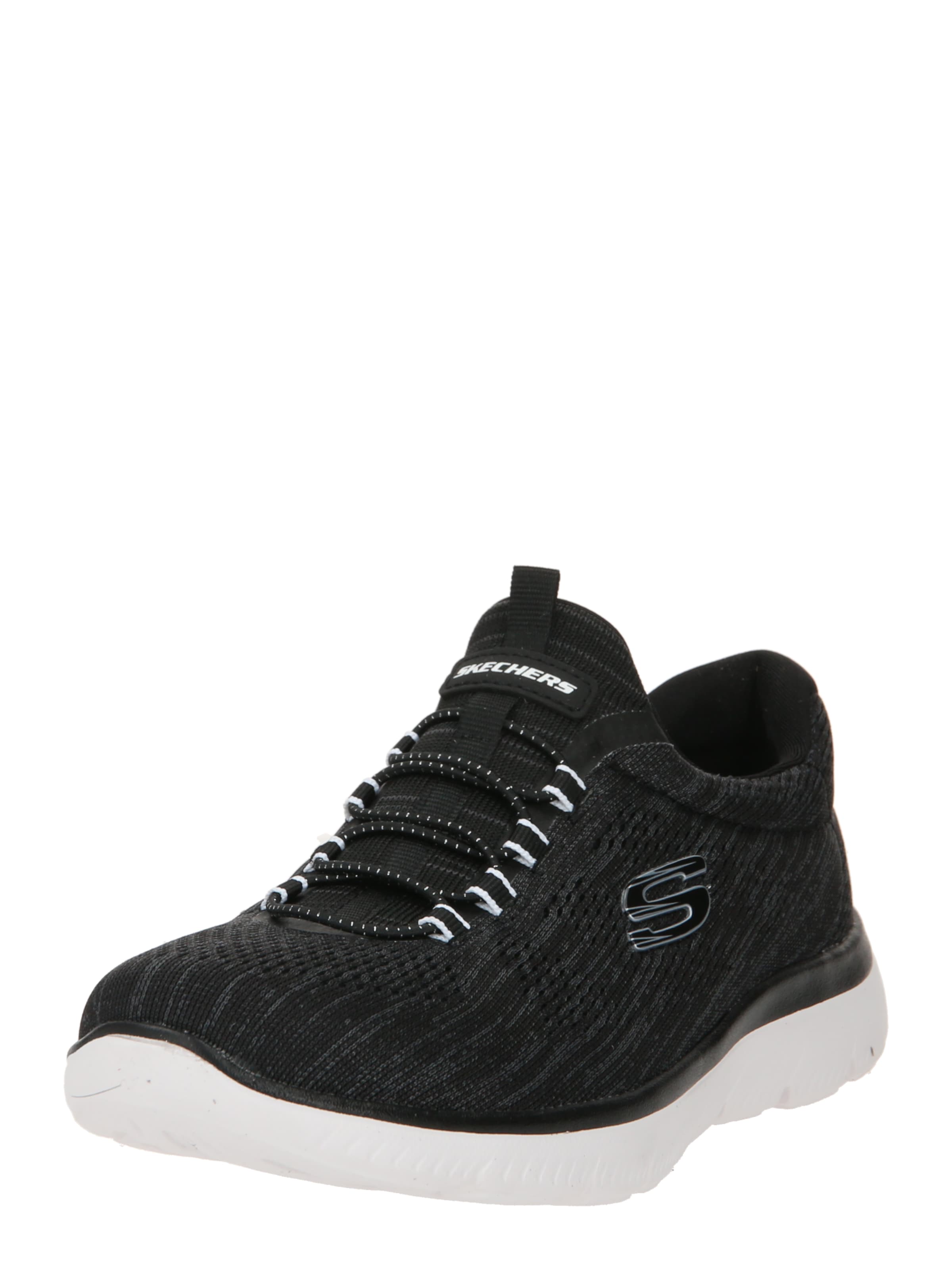 Sneaker low de la SKECHERS pe negru: față