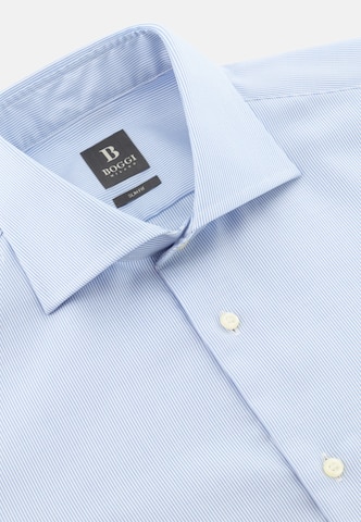 Coupe slim Chemise Boggi Milano en bleu