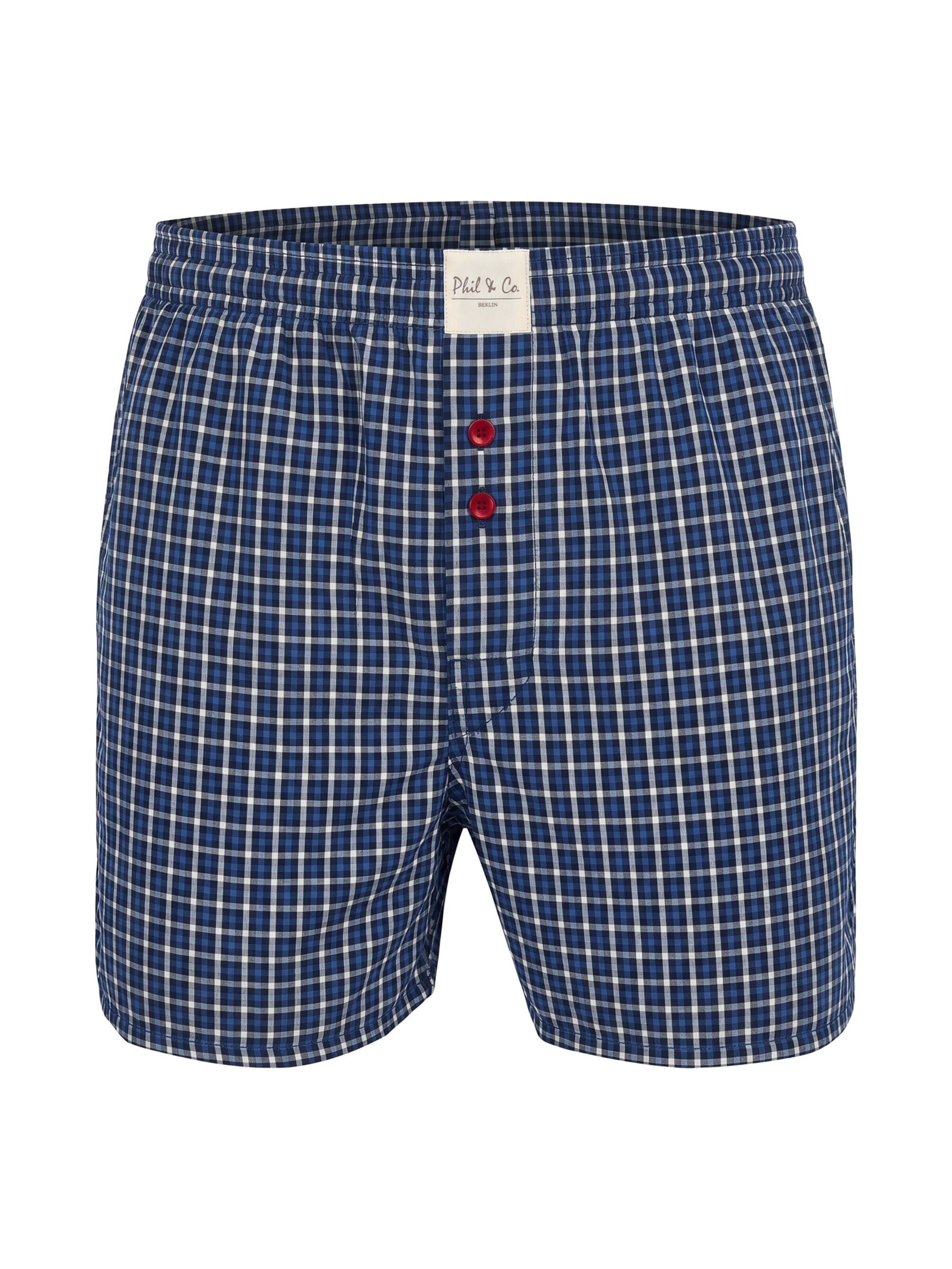Phil & Co. Berlin Boxershorts 'Phil & Co. Berlin Men's Woven Boxers 8 Pack – Loose Fit Boxer Shorts – 60% Cotton & 40% Polyester – Breathable, Wrinkle-Resistant & Easy Care' in Gemengde kleuren