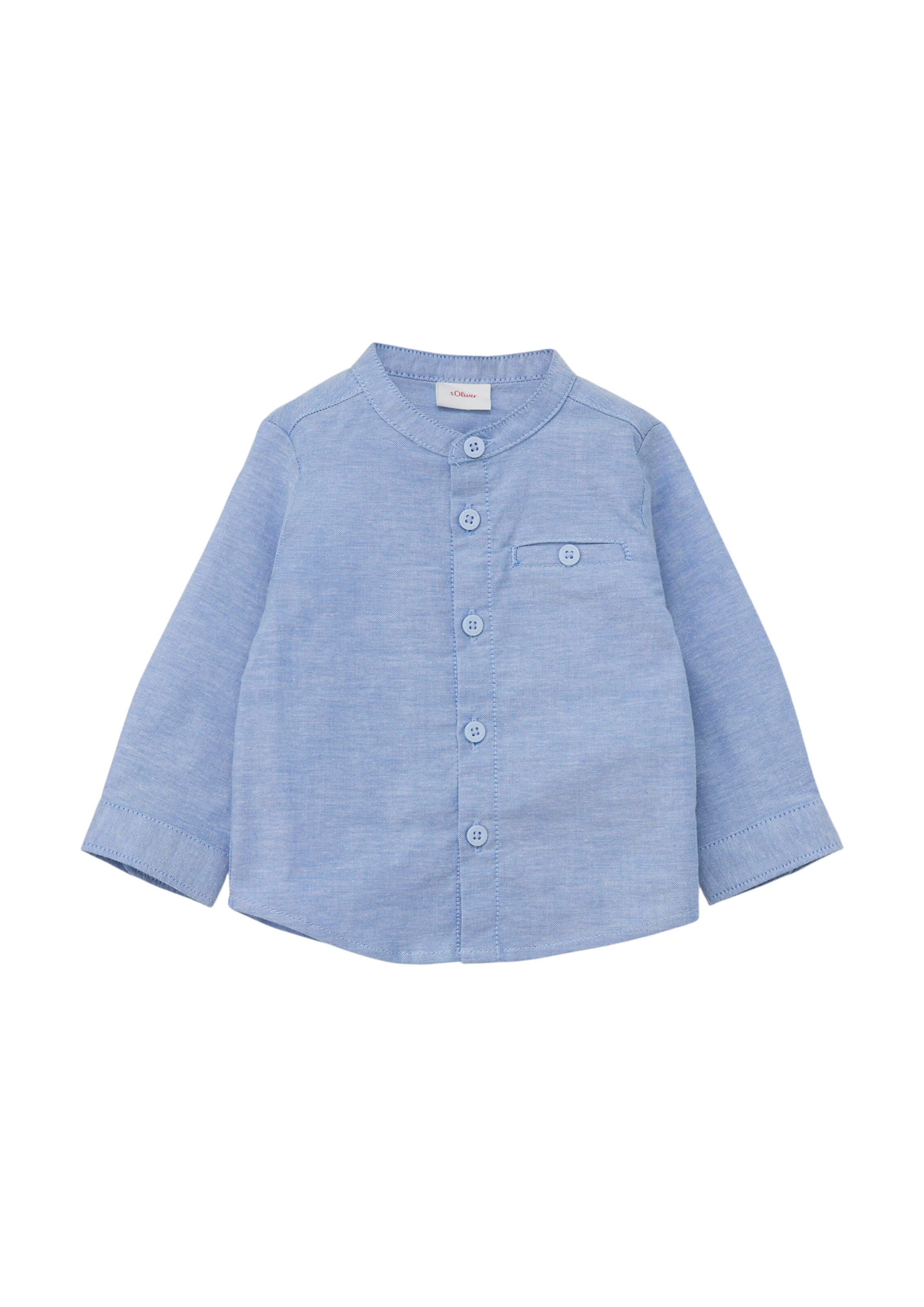 s.Oliver Regular Fit Hemd in Blau: Vorderseite