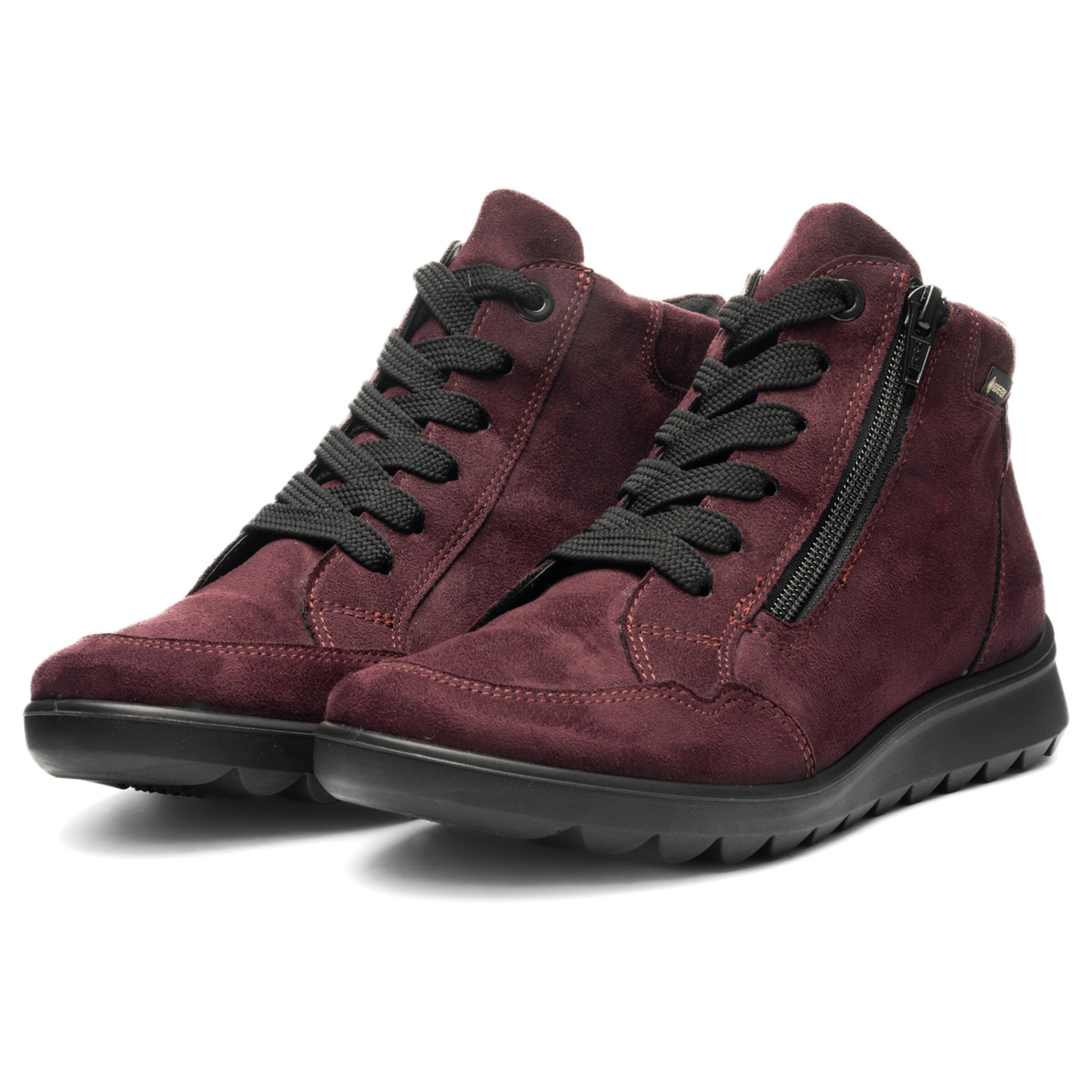 ARA Lace-Up Boots in Red