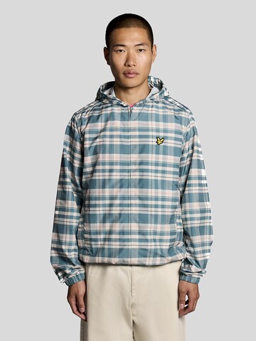 Lyle & Scott Tussenjas ' Tartan' in Groen: voorkant