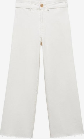 MANGO TEEN Wide leg Jeans 'Seamless' in White: front