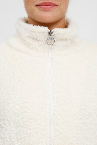 Oxmo Fleece Jacket 'Anneka' in White