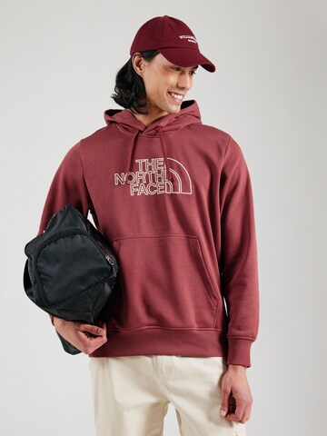 Felpa 'DREW PEAK' di THE NORTH FACE in rosso: frontale