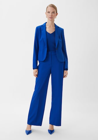 COMMA Wide leg Pleated Pants in Blue: front