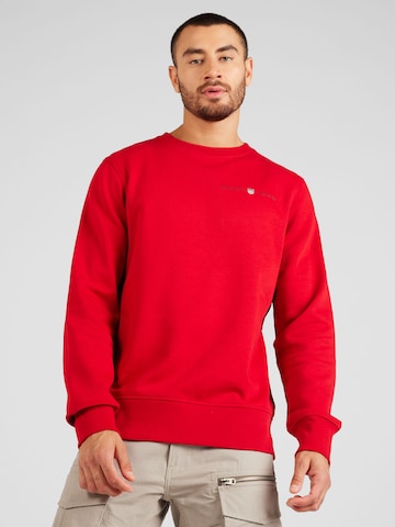 Sweat-shirt GANT en rouge : devant