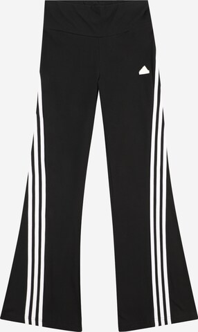 ADIDAS SPORTSWEAR Flared Workout Pants 'Future Icons 3-Stripes  ' in Black: front