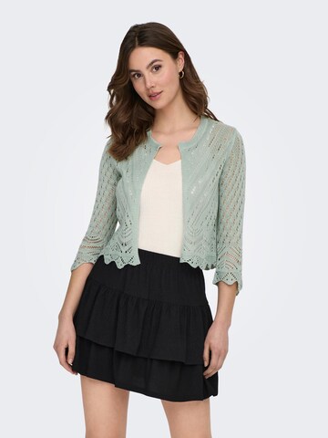 JDY Knit Cardigan 'Sun' in Green: front