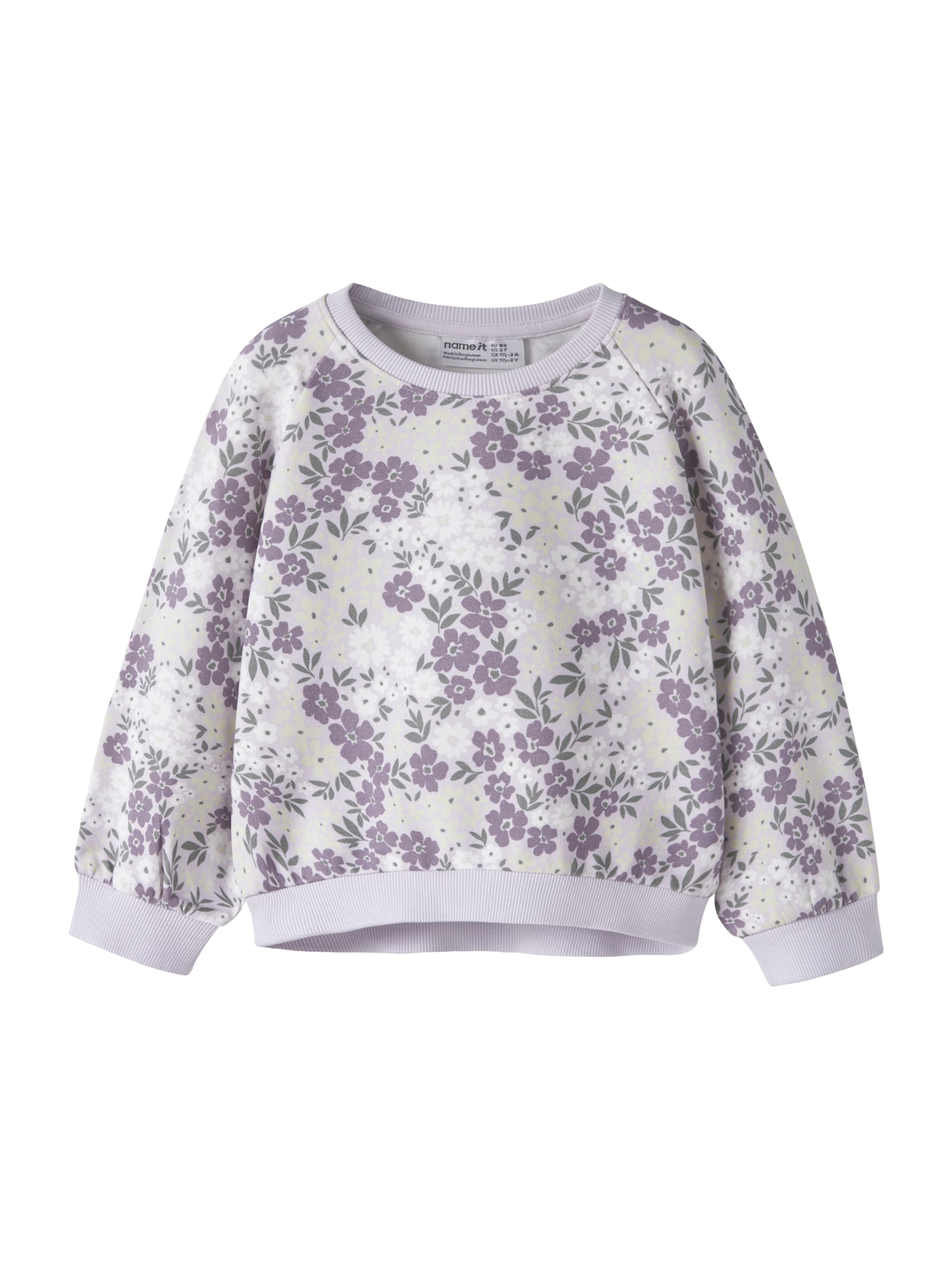 NAME IT Sweatshirt 'NMFDartia' i lila: framsida