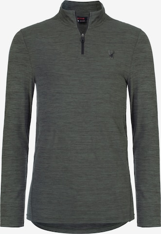 Spyder Sportsweatshirt in Groen: voorkant