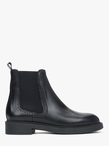 Estro Chelsea Boots '09-3814' in Black: front