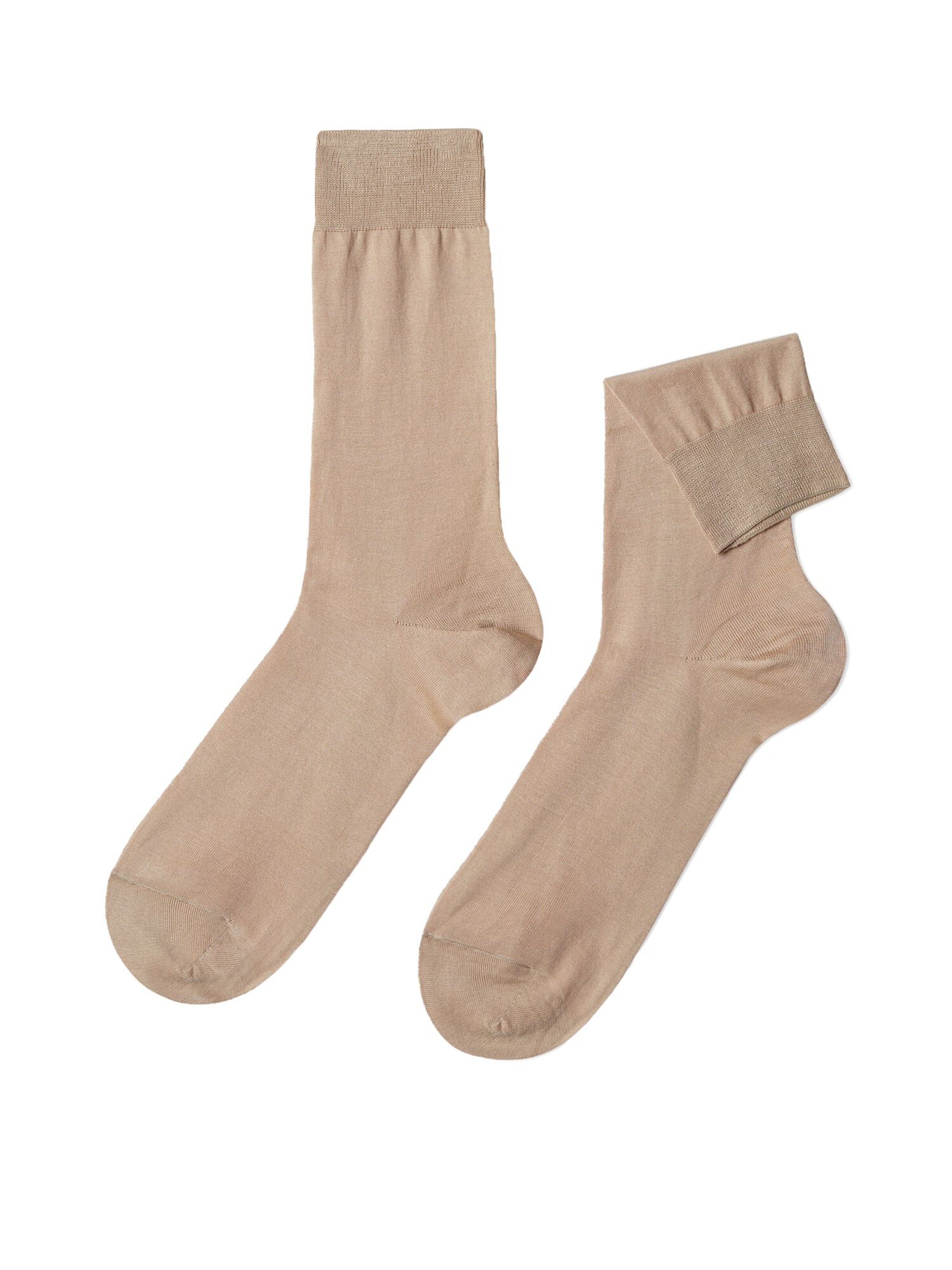 CALZEDONIA Socks in Beige: front
