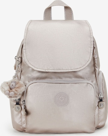 Sac à dos 'City' KIPLING en or : devant