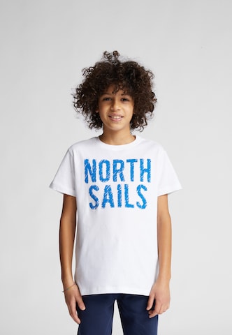 North Sails Baumwoll Jersey T-Shirt in Weiß: predná strana
