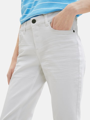 Coupe slim Jean 'Alexa' TOM TAILOR en blanc