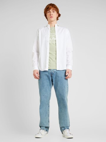 Coupe regular Chemise 'LUCAS' JACK & JONES en blanc