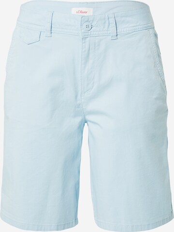 Loosefit Pantalon chino s.Oliver en bleu : devant