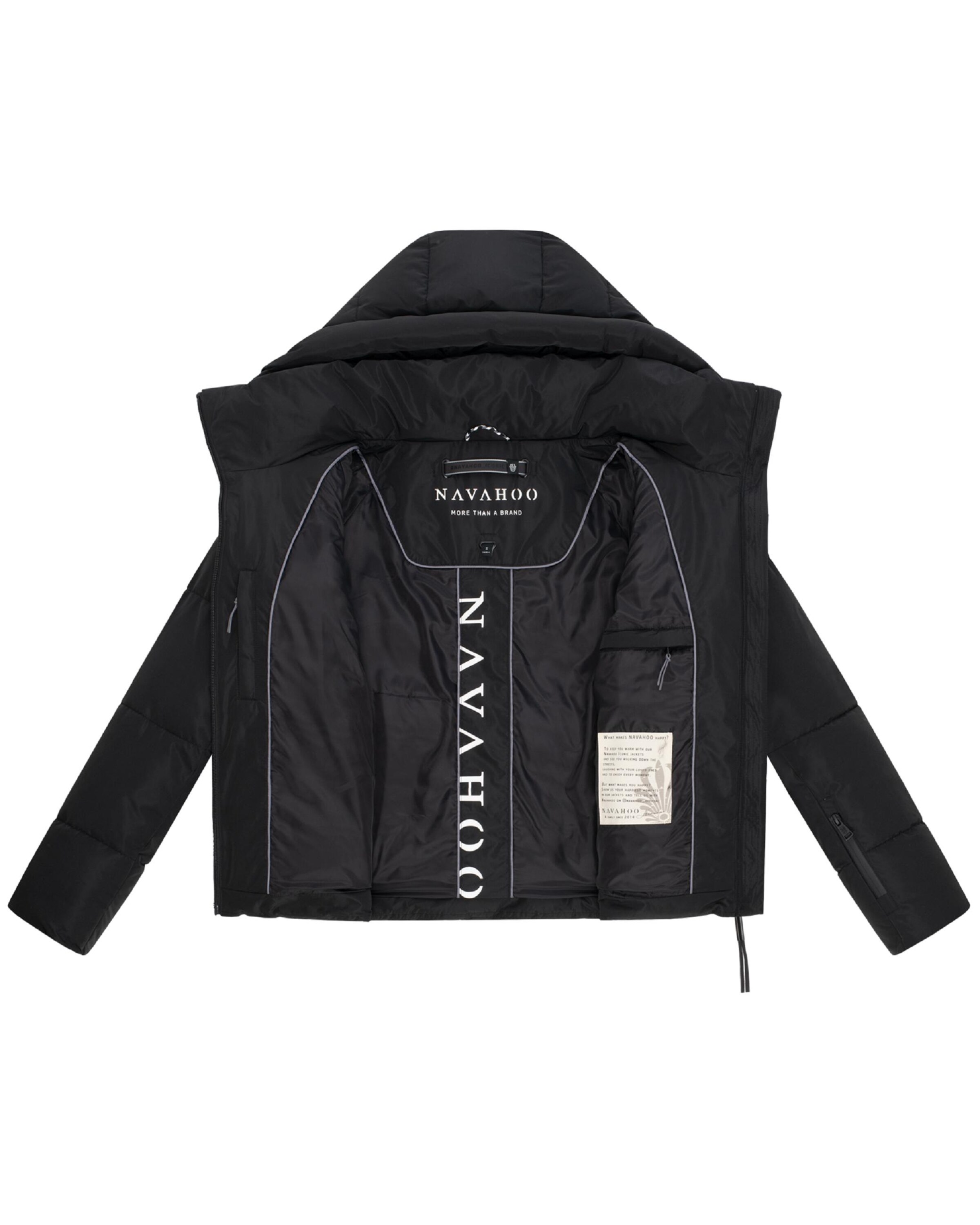 NAVAHOO Χειμερινό μπουφάν 'Frostherz XIV' σε μαύρο