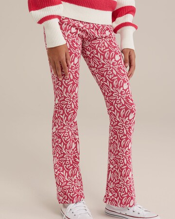 WE Fashion Flared Hose in Pink: Vorderseite