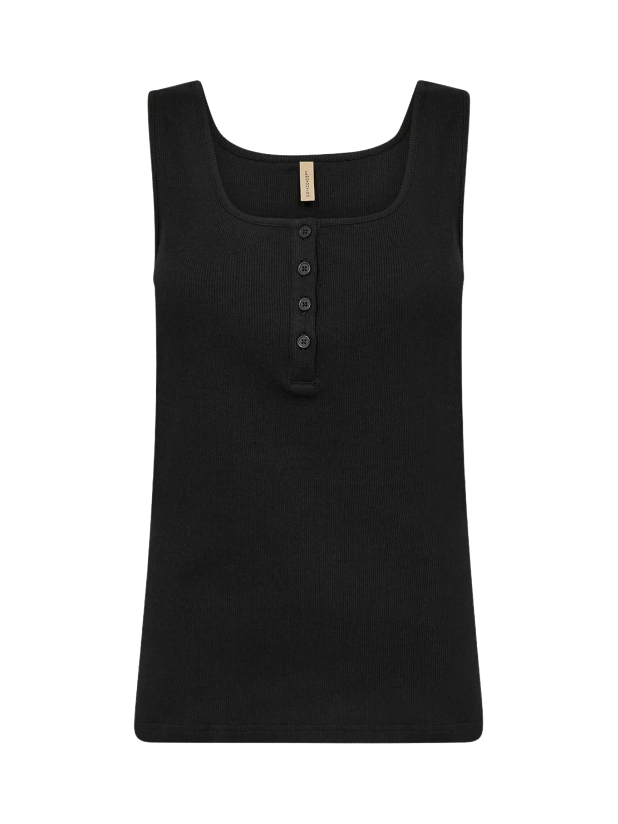 Top di Soyaconcept in nero: frontale