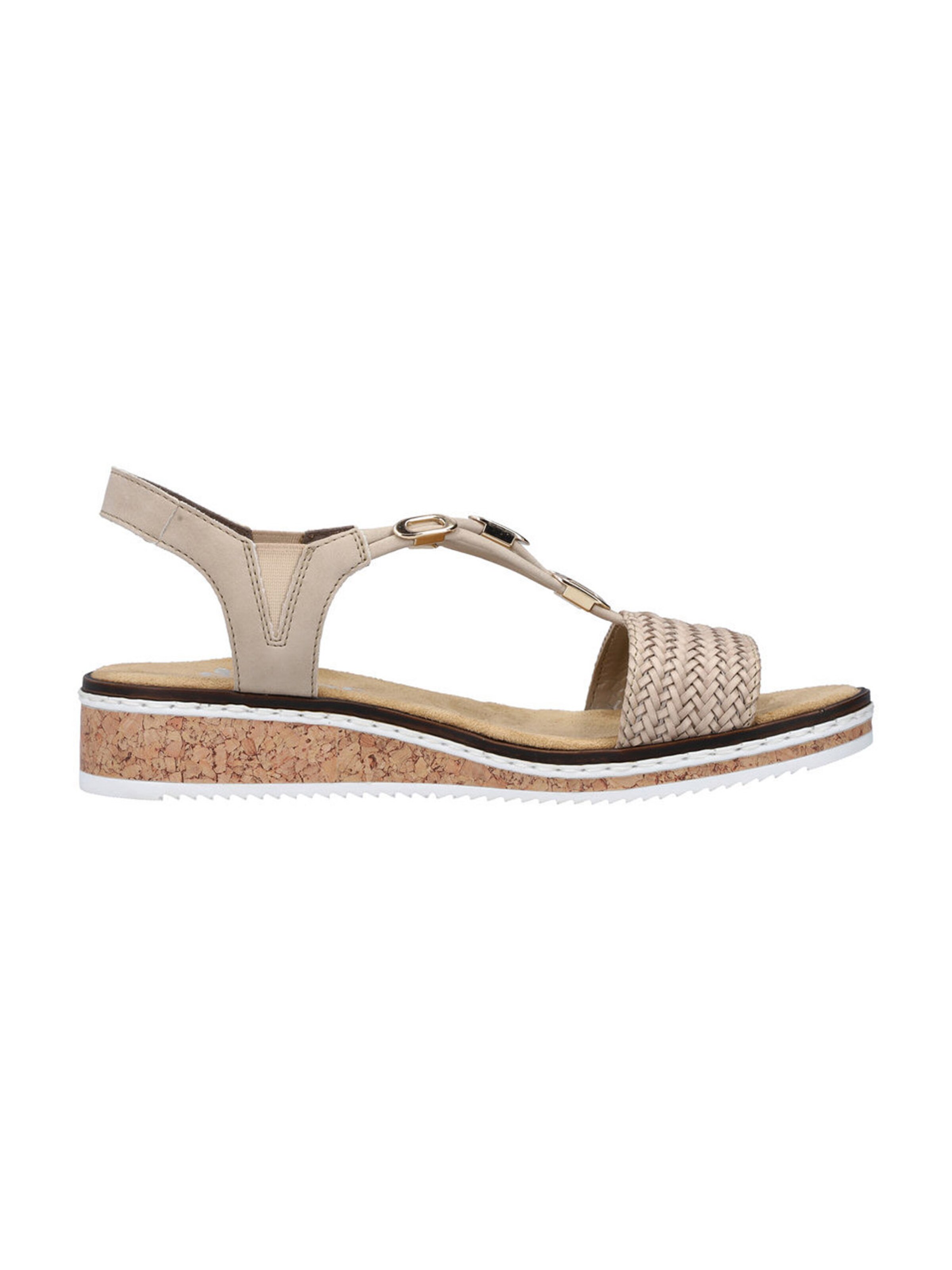 Rieker Strap Sandals 'V3662' in Beige