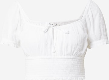 HOLLISTER - Blusa en blanco: frente