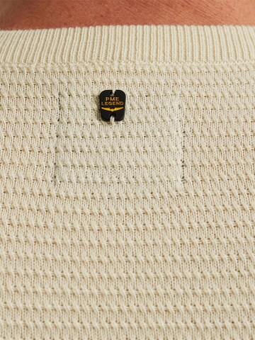 PME Legend Sweater 'Pullover in mouliné cotton' in Beige