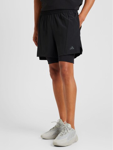 ADIDAS PERFORMANCE Regular Sporthose 'D4T 2IN1' in Schwarz: Vorderseite