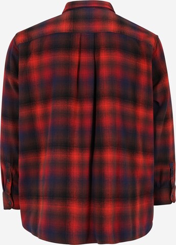 Levi's® Big & Tall Comfort fit Button Up Shirt 'Big Jackson Worker' in Red