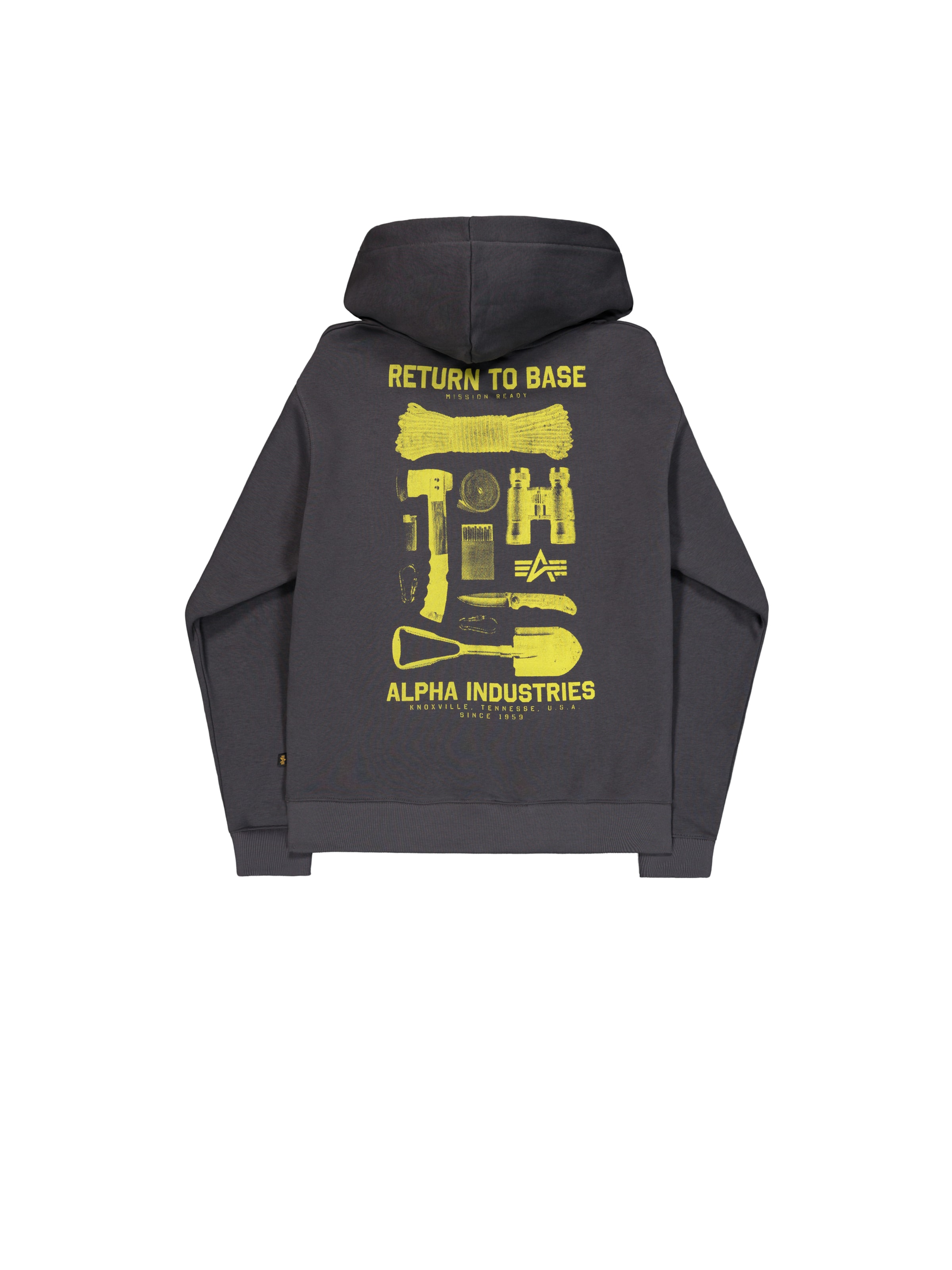 Sweat-shirt 'Return To Base' ALPHA INDUSTRIES en gris