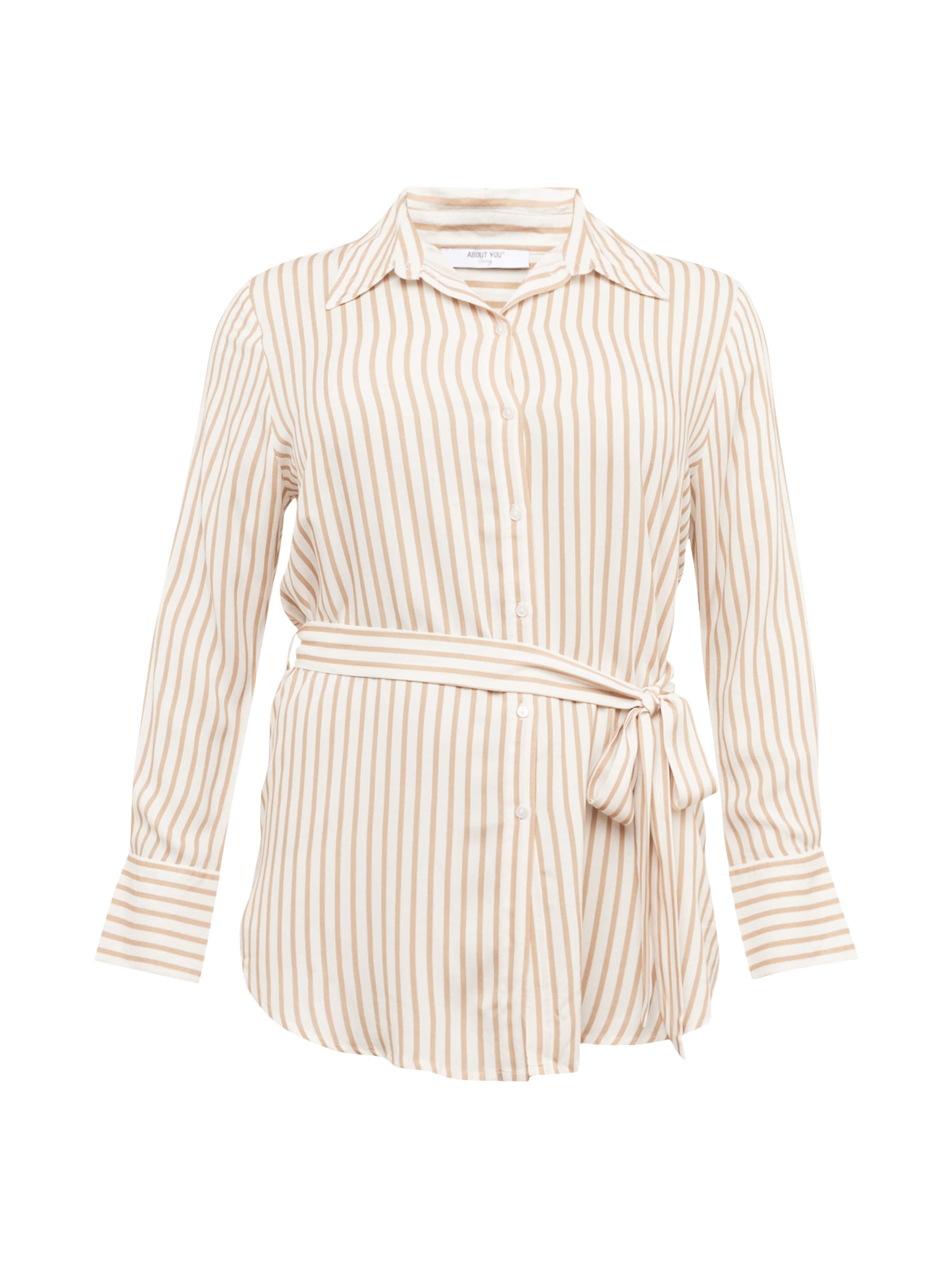 ABOUT YOU Curvy Μπλούζα 'Suki' σε μπεζ: μπροστά