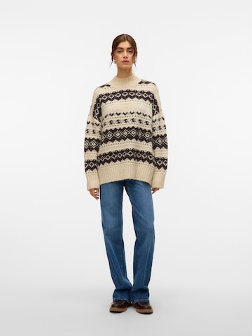 VERO MODA Trui 'VMAMPLE' in Beige