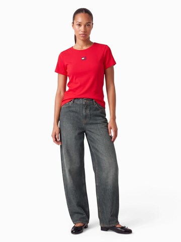 Tommy Jeans Тениска в червено