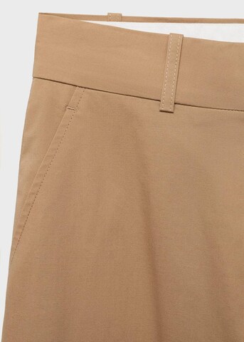 MANGO Wide Leg Hose 'Malta' in Braun