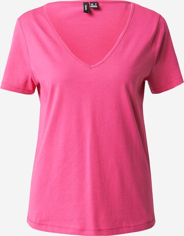 VERO MODA T-shirt 'PAULA' i rosa: framsida