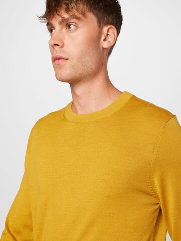 Pull-over 'Town' SELECTED HOMME en jaune