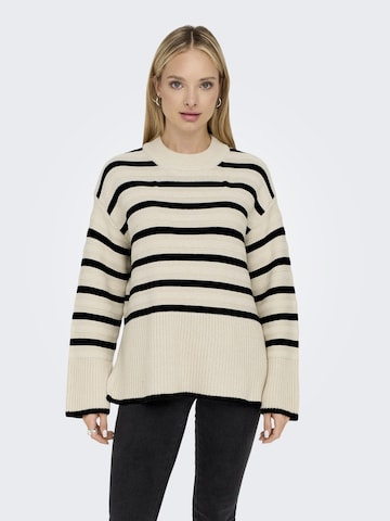 ONLY Sweater 'Sia' in Beige: front