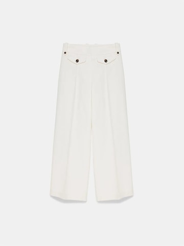 Wide leg Pantaloni di Dilvin in bianco: frontale