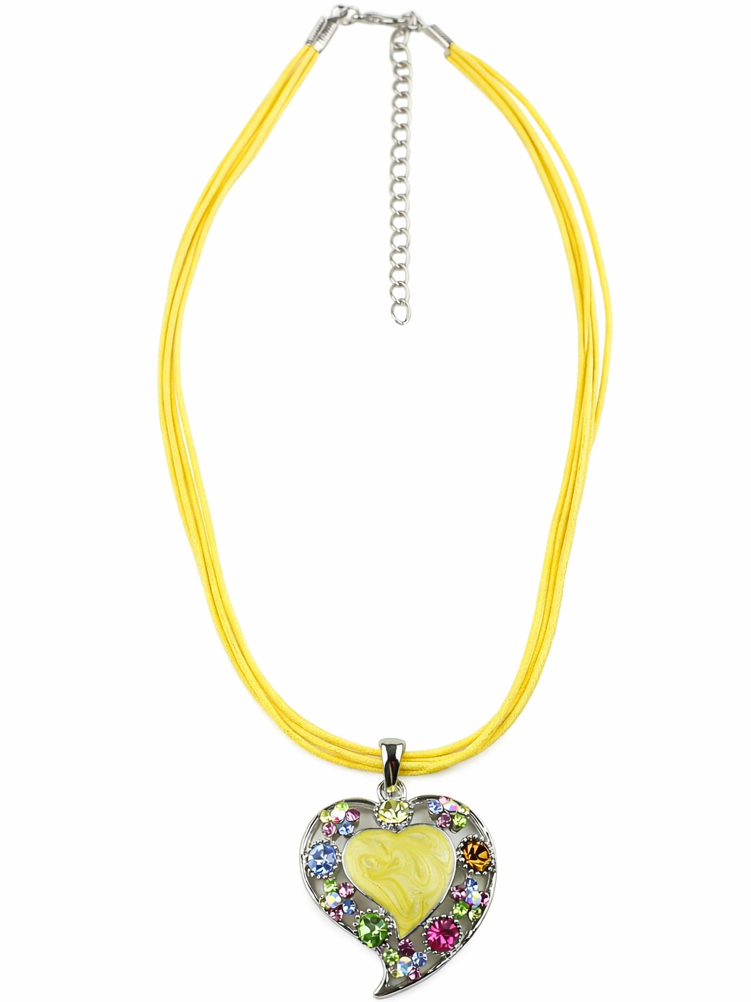 COLLEZIONE ALESSANDRO Necklace 'Barcelona' in Yellow: front
