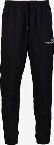 Sergio Tacchini Slim fit Workout Pants ' SPECCHIO PL ' in Black: front