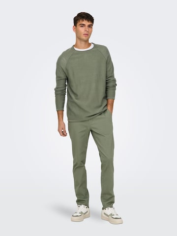 Only & Sons Regular Chino trousers 'ONSMark' in Green