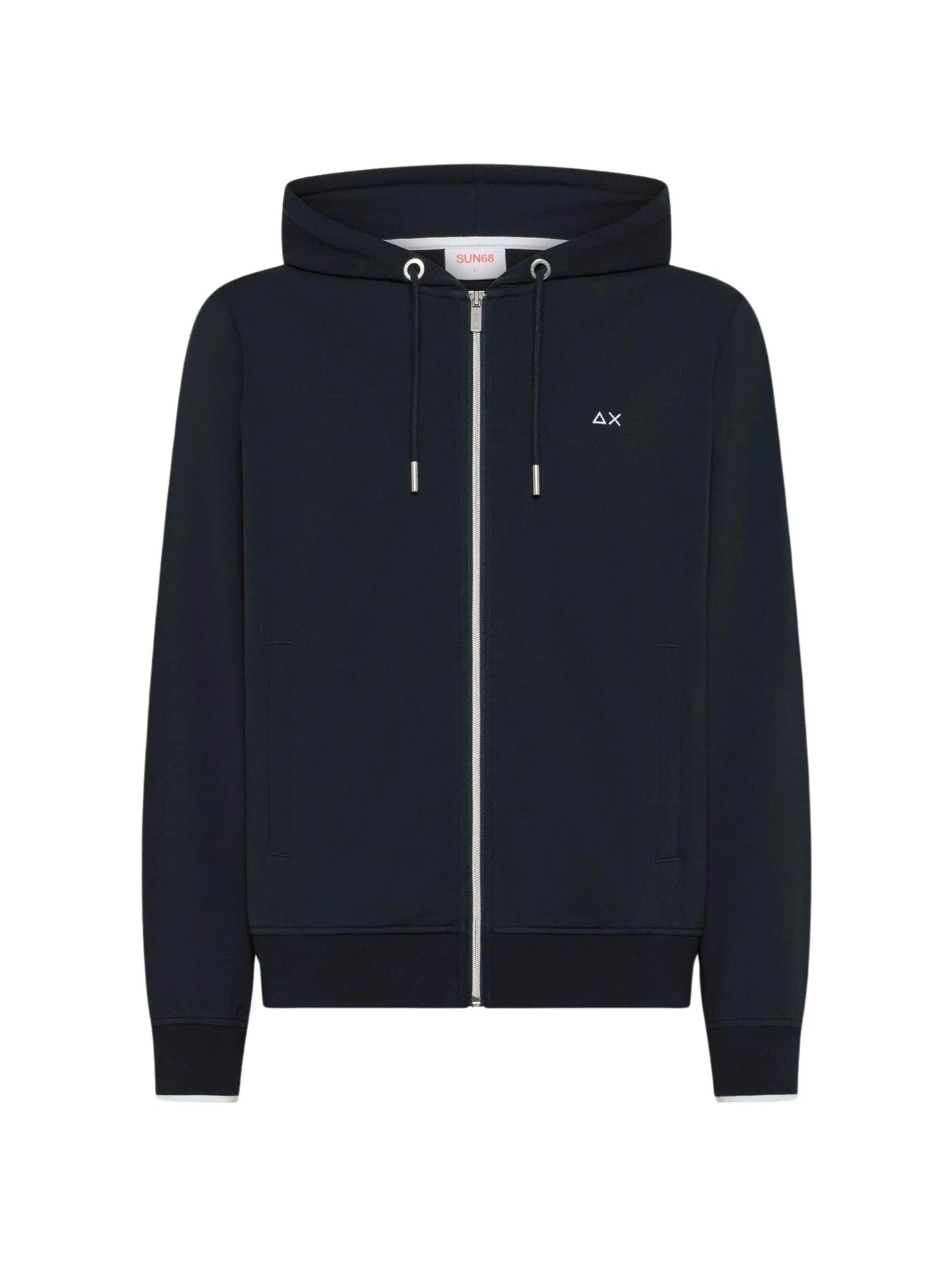 SUN68 Bluza rozpinana 'F36110' w kolorze niebieski: przód