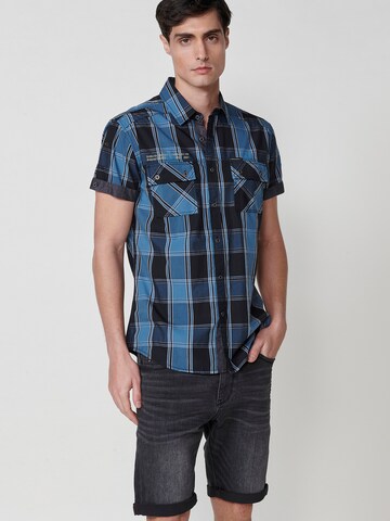 Coupe regular Chemise KOROSHI en bleu