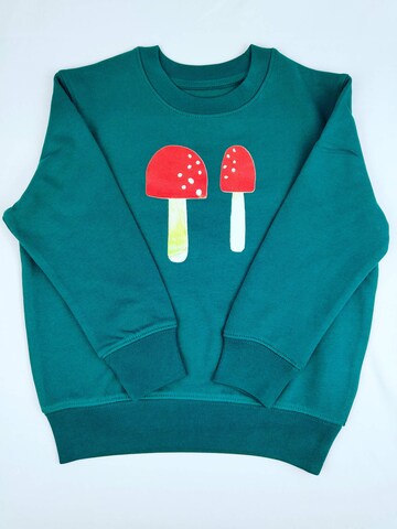 MelaDi Sweatshirt 'Pilze' in Green: front