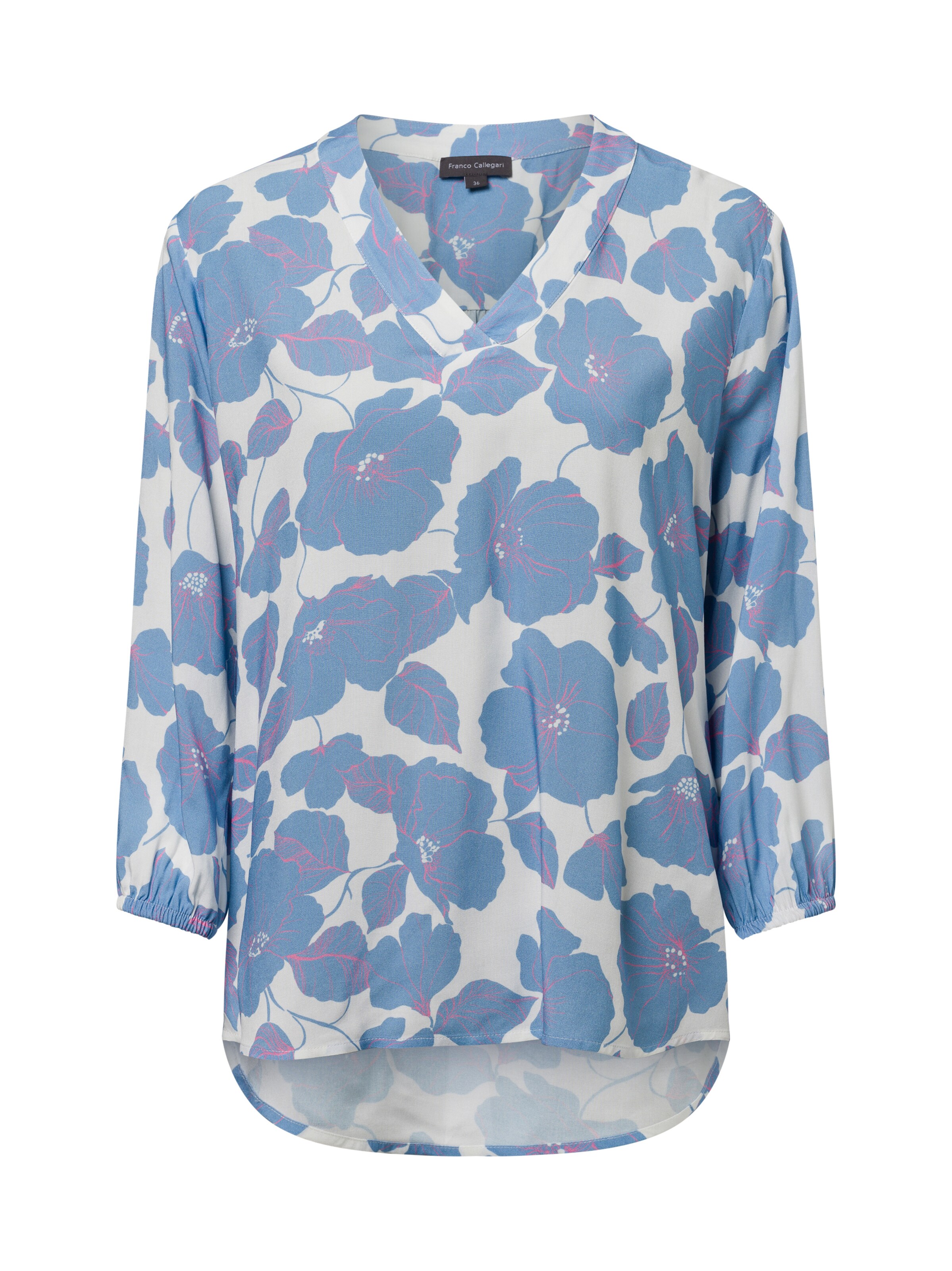 Franco Callegari Bluse ' Lola ' in Blau: Vorderseite