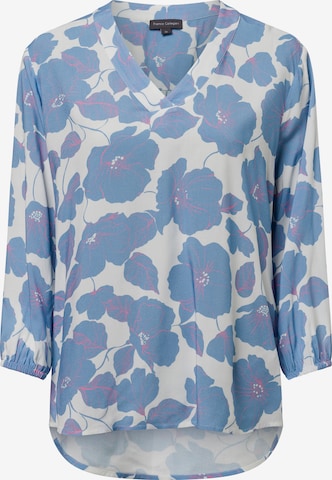 Franco Callegari Bluse ' Lola ' in Blau: Vorderseite